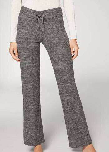 Calzedonia Cashmere Rechtdoor Leggings Dames Grijs | NL1565IS