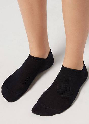 Calzedonia Katoenen No-Show Sokken Dames Donkerblauw | NL1914LH