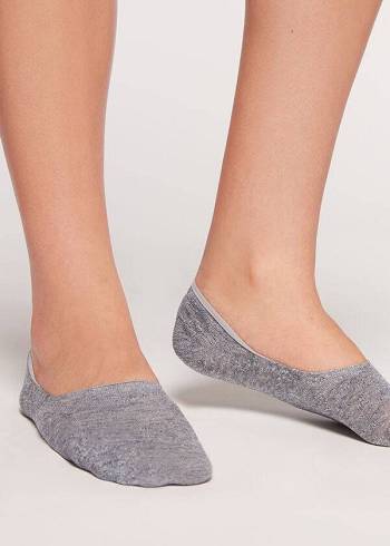 Calzedonia Linen and Viscose Invisible Sokken Dames Blauw | NL1973MA