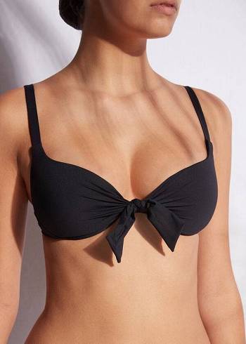 Calzedonia Patrizia Indonesia Push-Up Bikinitopjes Dames Zwart | NL2253ZG