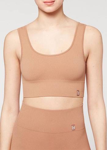 Calzedonia Seamless Geribbeld Cover-ups Dames Beige | NL2082TV